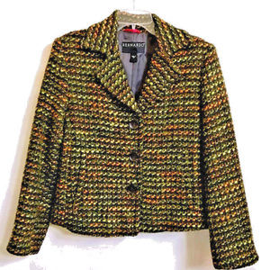 Tweed Cropped Blazer Jacket
